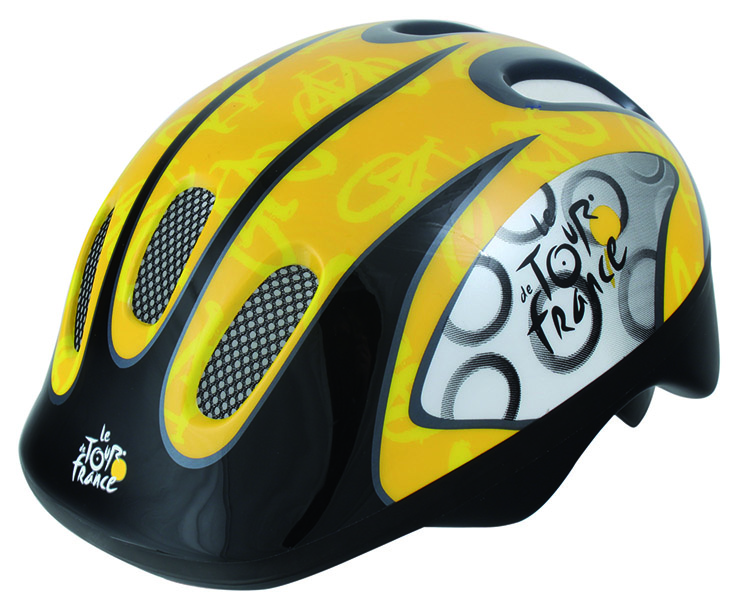 Купить Шлем Ventura TOUR DE FRANCE детский 52-56см черный/желтый 5-731008 
