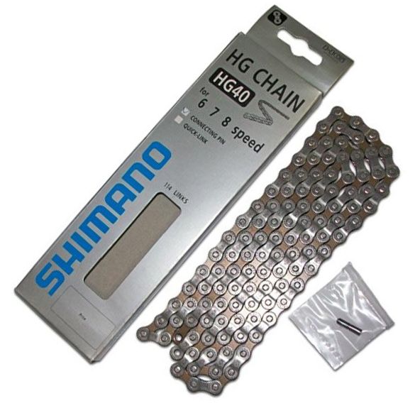 Купить Цепь Shimano HG40, 6/7/8 скоростей  114зв. ECNHG40114I 2-2048