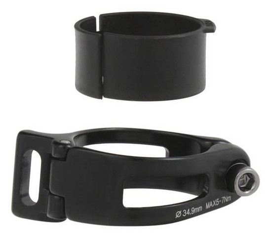 Купить Хомут для переднего переключателя 34,9/31,8 мм, черный