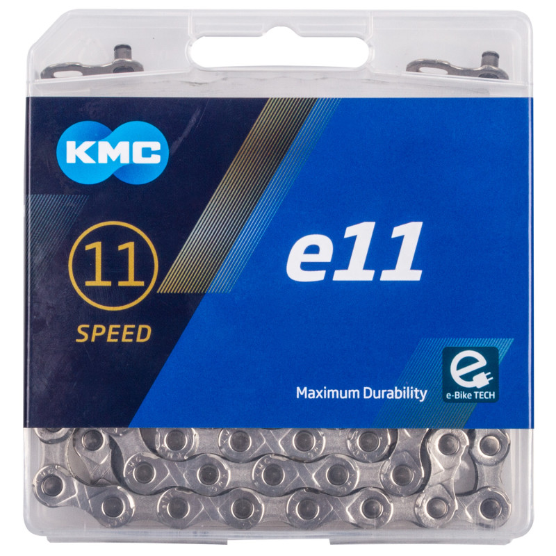 Купить Цепь KMC e11 11 ск., 122 зв., с замком, для e-bike